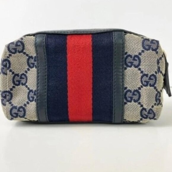 Gucci GG Mini Bag Ophidia Navy/Red - Picture 1 of 7